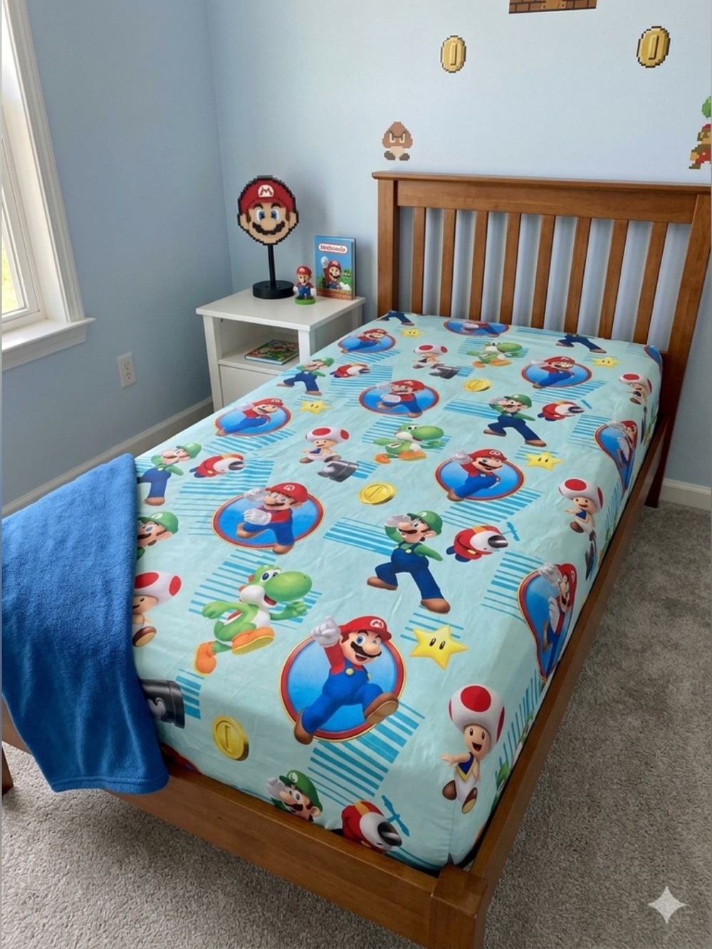 Nintendo Super Mario Twin size fitted sheet